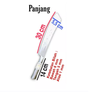 Pisau daging baja per/bendo cacah tulang potong kayu/bambu super tajam