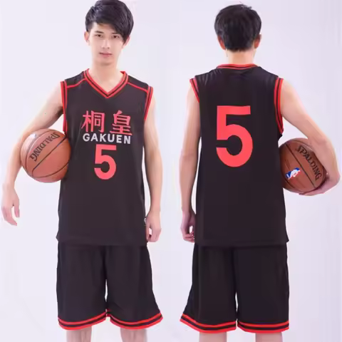 2026 Anime No Basket Basuke Cosplay GAKUEN School Uniform Aomine Daiki Basketball Jersey Sportswear 