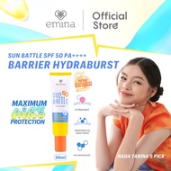 Emina Sun Battle SPF 50 PA++++ Barrier Hydraburst Sunscreen Emina sunscreen barrier sensitive skin s