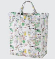 愛日貨現貨 uniqlo Jean-Michel Basquiat 可攜式收納包 購物袋 441986
