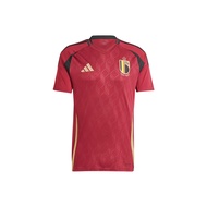 Adidas Belgium National Team Belgium 24 Home Jersey Soccer Jersey Fan Edition Mens Burgundy Red IQ07