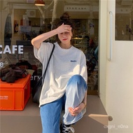 Same Day Delivery Arrival The Next Couple Clothes t-Shirt Short-Sleeved Tops Women Loose Printed C54