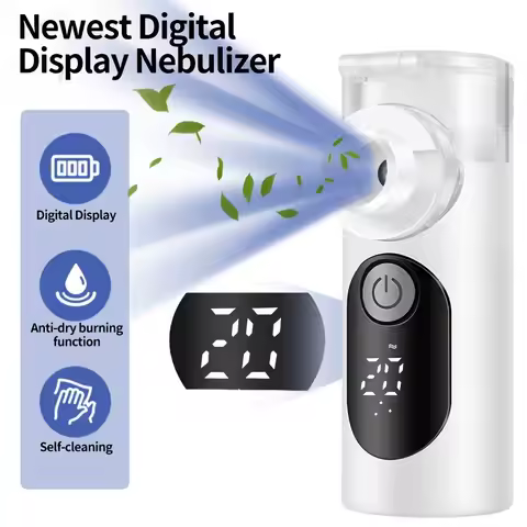 Mesh Nebulizer, Portable Nebulizer with Intuitive LED Interface And Auto-Cleaning, Handheld Nebulize