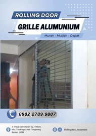 Rolling door grille alumunium