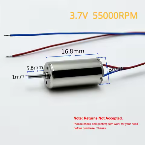 Mini 8mm*16mm High Speed Motor DC 3.7V 816 Coreless Motor Remote Control Aircraft Model Drone Quadco