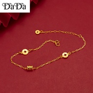 emas 916 original malaysia gold anklet womens small waist gelang kaki ladies gift