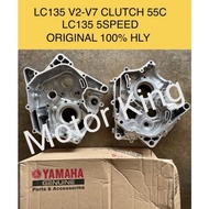 Crankcase Cover Casing Engine Tengah Yamaha LC135 V2 5 Speed 100% HLY Original Yamaha Kulit Enjin