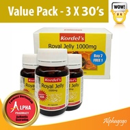 Kordel’s Royal Jelly 1000mg (BUY 2 FREE 1) 3 X 30 Capsules