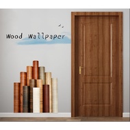 10Meter  30Feet Waterproof PVC Corak Kayu Kabinet Wallpaper Bedroom Meja Taska Sticker Wallsticker Papan Almari baju