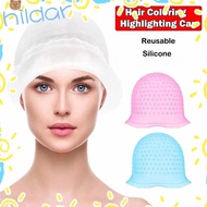 HLAR Hair Coloring Hat, Reusable With Hook Hair Coloring Highlighting Cap, Silicone Hair Dying Frost