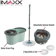▨◆IMAXX Spin Mop with 2 microfiber mop refill SM-02 Pro Max with Saving Energy Cover