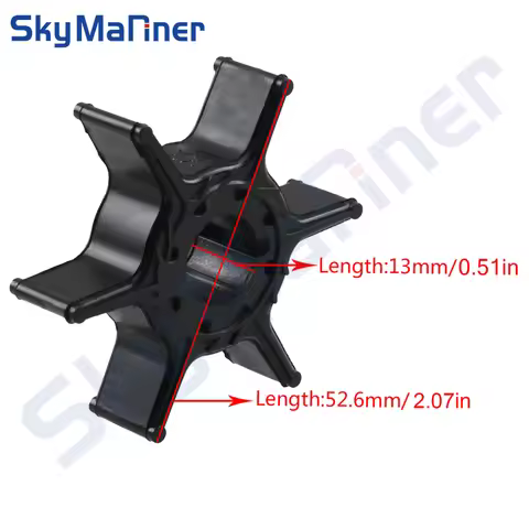 Water Pump Impeller 63V-44352-00 63V-44352-01-00 63V-44352-01 For Yamaha Outboard Motor 9.9HP 15HP 2