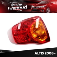 ไฟท้ายรถยนต์ TOYOTA ALTIS 2008-2009 OUTER (นอกซ้าย) L