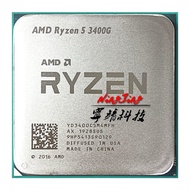AMD Ryzen 5 3400G R5 3400G 3.7 GHz Quad-Core Eight-Thread 65W CPU Processor YD3400C5M4MFH Socket AM4