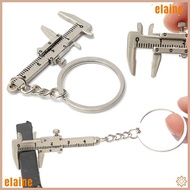 ELAINE 4PCS Vernier Caliper Key Chain Key Pendant Portable Alloy Vernier Caliper