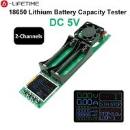 DC 5V 18650 Lithium Battery Capacity Tester MAh MWh 2 Channel LCD Display Digital Battery Detection 