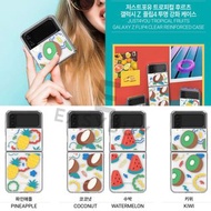 (New!!) 🇰🇷 KOREA JUST4YOU TROPICAL FRUIT Pineapple Coconut Kiwi Watermelon Samsung Galaxy Z Flip 4 C