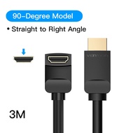 Vention สาย HDMI Cable 4K HDMI 2.0 Cable ต่อทีวี HDMI 90/270 Degree Angle Adapter for PS4 สายต่อโทรศัพท์tv Splitter Video Audio 90 Degree HDMI Cable
