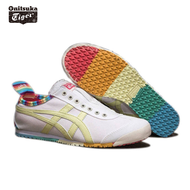 Onitsuka Tiger Sports Sneakers Running Jogging Shoes Low Top Casual Canvas Soft Sole Comfortable Lightweight Breathable Walking Shoes Rainbow Bottom
