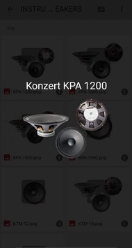 KONZERT KPA-1200 INSTRUMENTAL SPEAKER