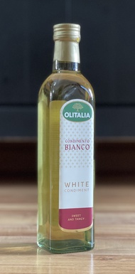 OLITALIA White Condiment Vinegar Balsamic & Glaze - 500ml {Halal} - Italy
