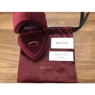 Gucci 白金 戒指 4mm 戒圍14  婚戒 infinity 系列 全新 限定款