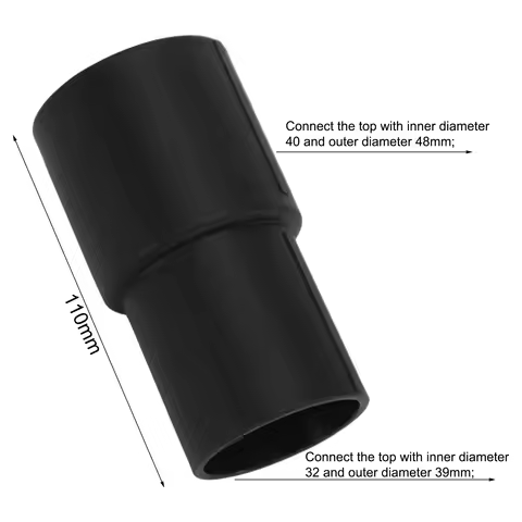 Hose Connection Adapter for Vacuum Cleaners Designed to Fit Standard Sizes from 32mm to 50mm While I