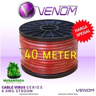 ORIGINAL VENOM 8 AWG CAR ACCU POWER AUDIO STRUM CABLE 40 METERS 8AWG