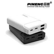 Original Pineng Powerbank 10000mAh 2.1A Dual USB Output Mirco Type-C Input Fast Charge PN985 Power B