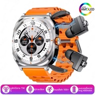 2025นาฬิกา2-In-1หูฟังSmartwatch Ip67กันน้ําตําแหน่งGpsเพลงท้องถิ่นHeart RateการตรวจสอบBt Callนาฬิกาผ