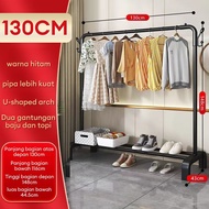 LG Rak Baju Gantung Single Rak Gantungan Baju Stand Hanger Rak Baju Pakaian Gantungan Topi Tas