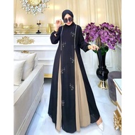 Vallina Outfit - Azalia Dress Maxy Wanita Muslim OOTD Gaun Pesta Kondangan Premium