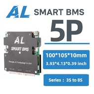 AL-AB8S5P Smart BMS 3-8S 50A APP Bluetooth Active Balance LiFePO4 Li-ion UART CAN RS485 EBike Solar 