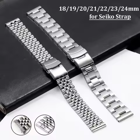 Watch Band for Seiko 5 SKX007 SKX009 SKX013 Strap Solid 316L Stainless Steel Bracelet Oyster Diving 