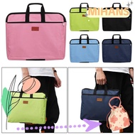 MIH Files Bag With Handle Business Documents A4 Size Big Capacity Durable Double Layers
