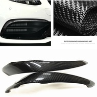 For Mercedes Benz W205 S205 C63 C63S AMG Coupe 2/4 Door Carbon Fiber Fog Light Intake Frame Spoiler 