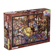 (日本代購)美女與野獸 500塊砌圖 Disney Beauty & the Beast stained art  jigsaw puzzle