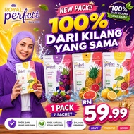 🔥 HOT ROYAL PERFECT WONDER FRUITY 7 SACHET LEMON, NENAS DAN ANGGUR