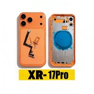 For  11 ~ 17 Pro Housing rear battery midframe replacement, X XS Max case like 17 Pro Max frame For 