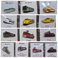 日本 鐵道 火車 新幹線 JR 電車 鐵路 徽章 Pin 收藏 襟章 TEC PIN 0系 山手線 北斗星 特急 蒸氣 高架鐵道  特急 歐洲城市車 JR東日本商品化許諾済 EC EL TEC SL 