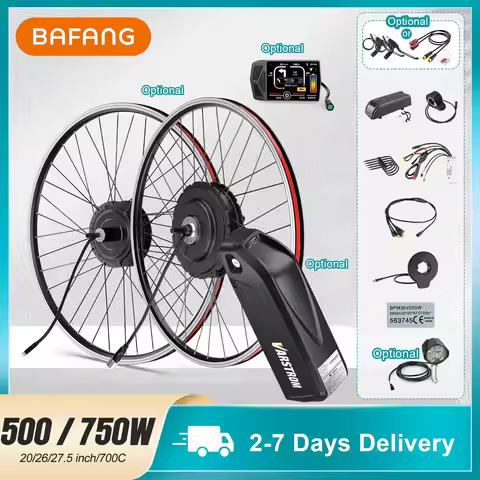 48V 500W/750W Bafang G020/G0900 Front Hub Motor Kit Rear Electric Bike Conversion Kit 20/26/27.5/28/