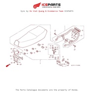 Saddle (F13-B) HONDA Super Dream (C100 M1-M4-M6) Parts Catalog