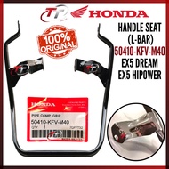 100% ORIGINAL HONDA EX5 DREAM HP L BAR CARIER BELAKANG KARIER LBAR BESI SEAT HANDLE BLKG DUDUK PEGAN