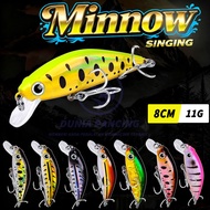 Sinking Minnow Bait 8 cm 11 grams Sinking 4X strong bkb Stable actionHOOK casting fishing bait Small