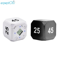 Cube-Timer Kitchen Timer Gravity Sensor Flip Meditation Timer for Time Management and Countdown 5-15