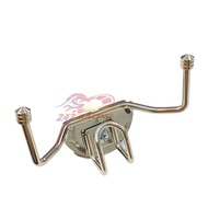 Vario Vision WHITE stainless steel motorbike hanger comes with 3 convenient U-shaped hooks that can 