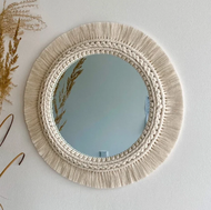 Cermin Macrame hiasan dinding dekorasi ruangan Cermin Berpohon Macrame Dekorasi Dinding Macrame Man