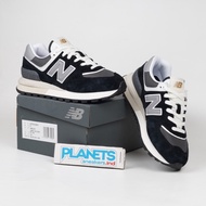 [✅Promo] Sepatu New Balance 574 Legacy Black White Hitam Putih