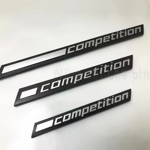 3D ABS Black COMPETITION Bar Underlined Emblem for BMW 3 5 7 Series Thunder Edition M1 M2 M3 M4 M5 M