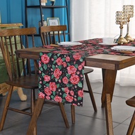 Christmas Table Runner Decorations Waterproof Oil-Proof Table Cloth Plant Flower Table Towel Easter 
